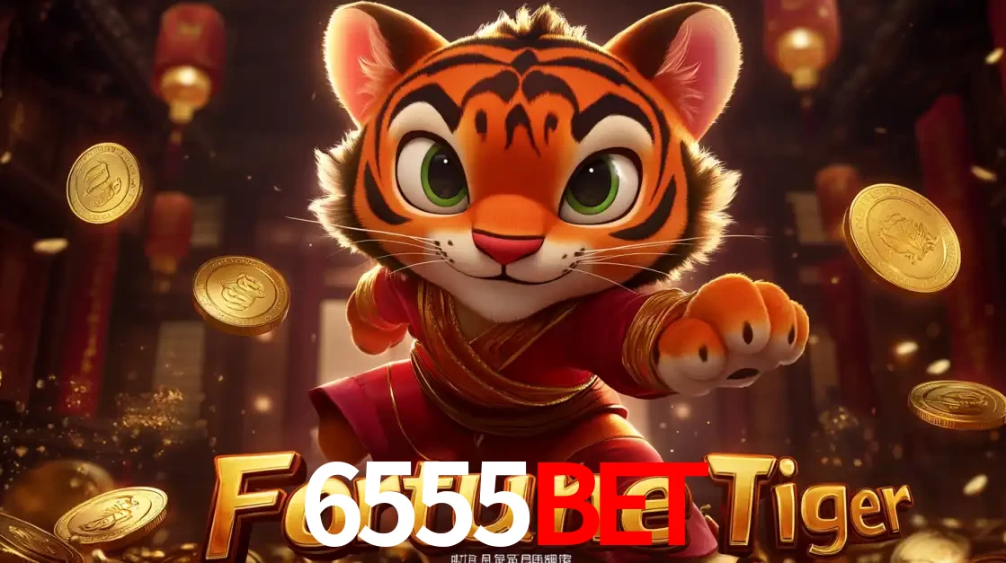 O carismático mascote do jogo de slot Fortune Tiger, um tigre fofo em pose de artes marciais, pronto para trazer sorte e multiplicadores de ganhos no cassino online 6555BET.